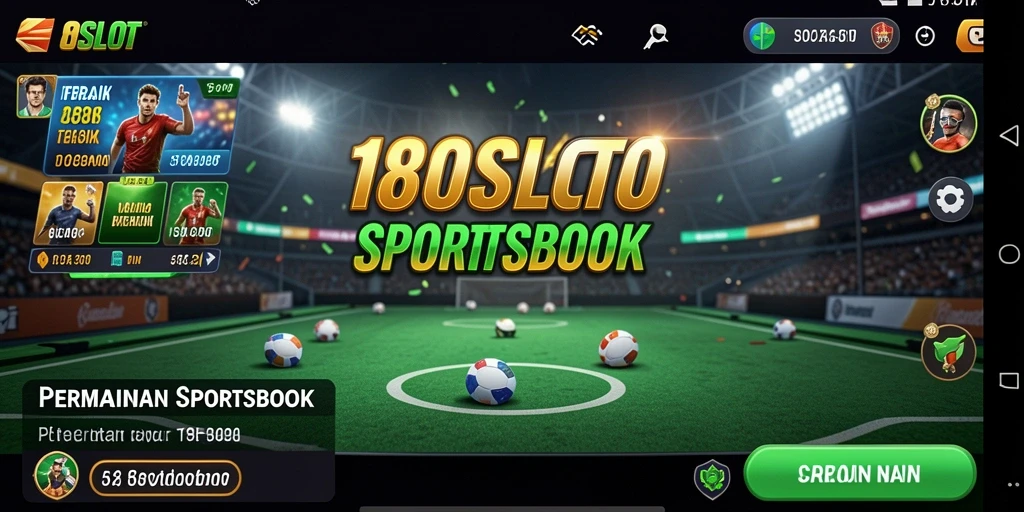 Tampilan gameplay menarik dalam aplikasi Sportsbook 180SLOT.