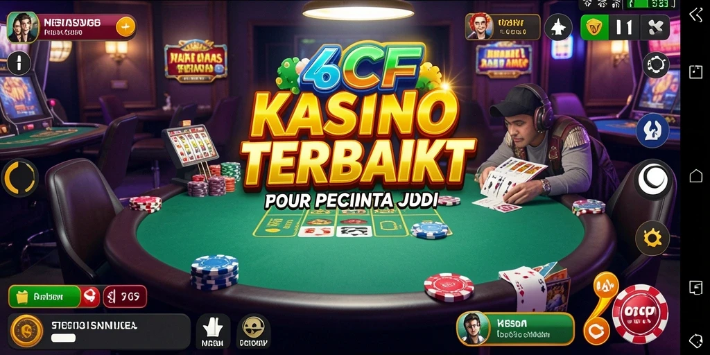 Tampilan gameplay menarik di aplikasi Kasino 6CF.