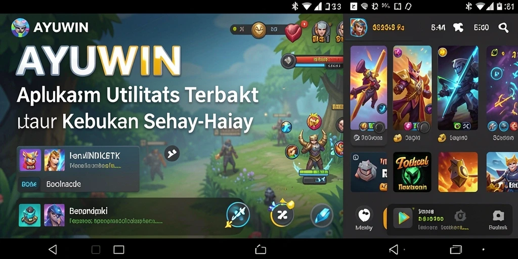 Tampilan antarmuka AYUWIN yang sederhana dan ramah pengguna.
