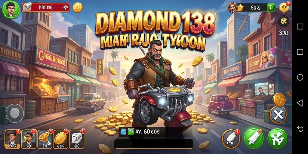 Tangkapan layar gameplay DIAMOND138 menampilkan keseruan dalam membangun empire bisnis.