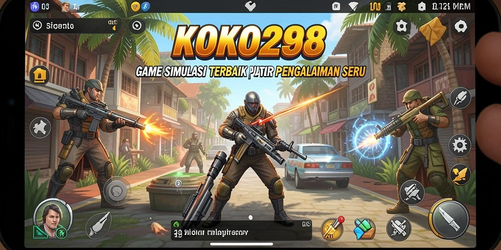 Screenshot gameplay KOKO288 yang menampilkan aksi simulasi yang seru.