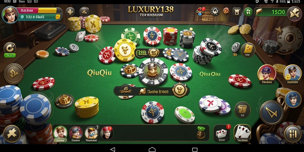 Tampilan gameplay menarik dari LUXURY138 QiuQiu.