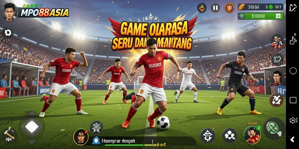 Tampilan menarik dari gameplay olahraga di MPO88ASIA.