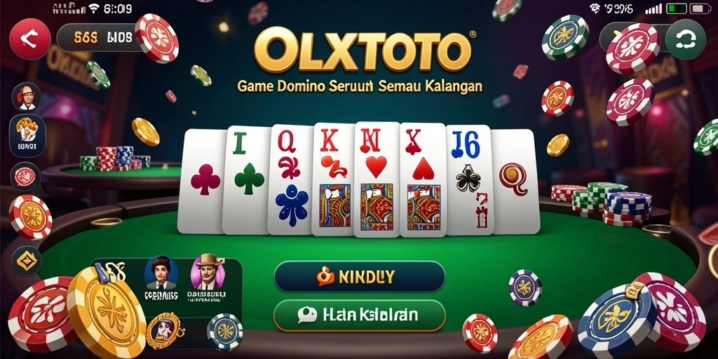 Screenshot gameplay OLXTOTO menunjukkan aksi seru permainan Domino.
