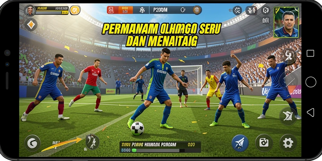 Screenshot tampilan gameplay P200M dengan karakter dan arena yang menarik.