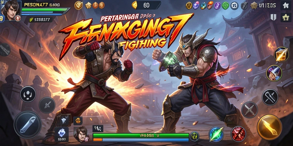 Screenshot PESONA77 menampilkan pertarungan seru dengan aksi yang dinamis.