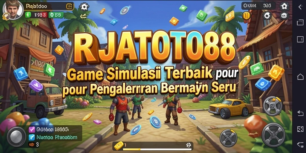 Tangkapan layar utama permainan RAJATOTO88 dengan grafis dan gameplay simulasi menarik.