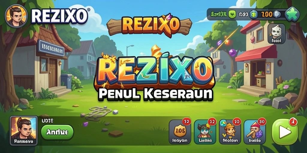 Tampilan gameplay menarik dari REZIXO yang menghibur.