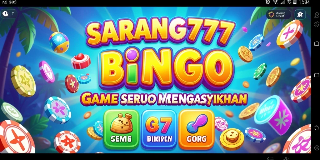 Tangkapan layar SARANG777 menunjukkan momen seru permainan Bingo.