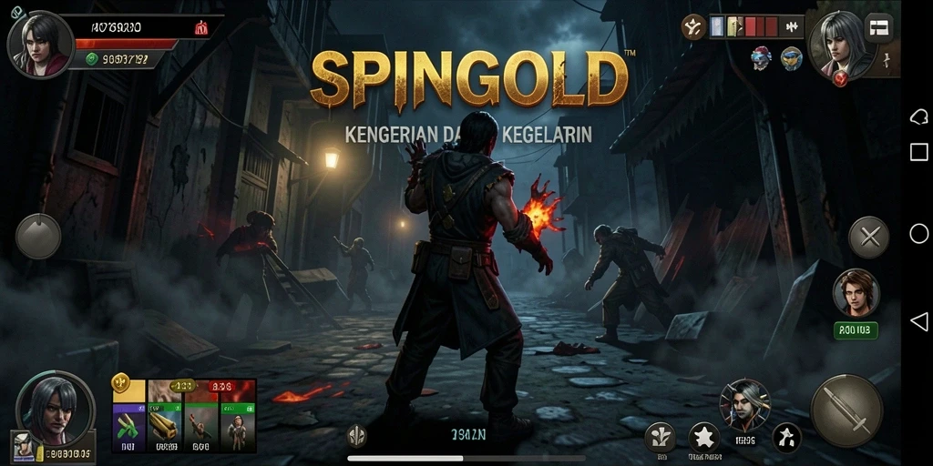 Gameplay mencekam SPINGOLD yang penuh kengerian dan ketegangan.