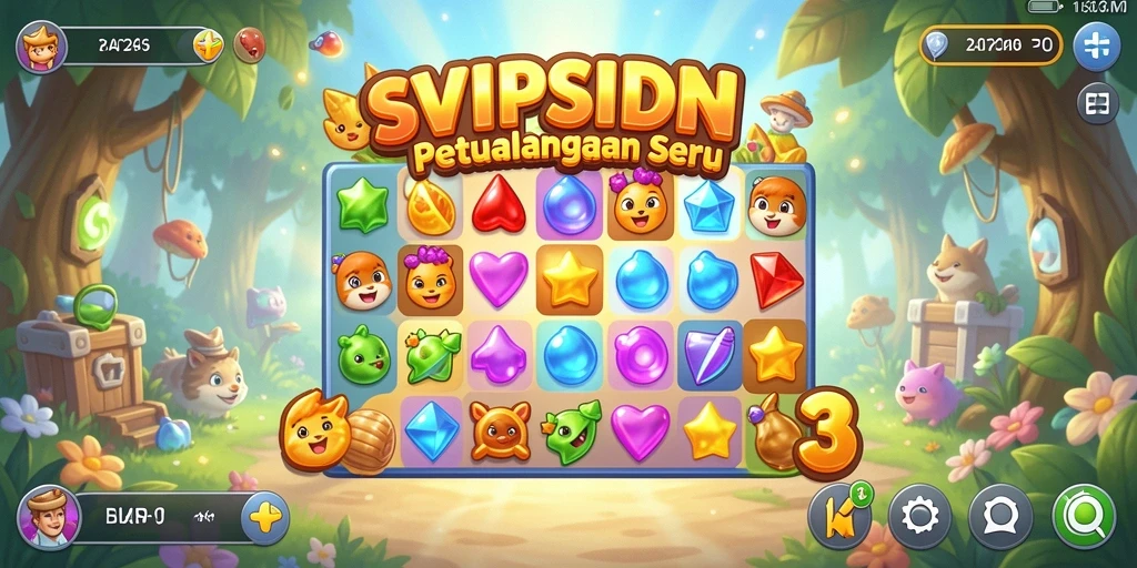 Gameplay seru dan menantang dengan kombinasi Match-3
