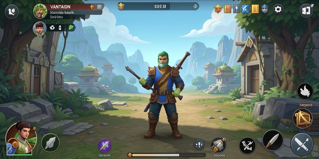 Screenshot utama VANTAIDN menunjukkan gameplay Idle yang menarik.